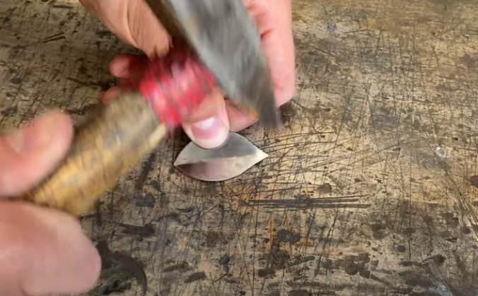 diy steel rose leaf veins