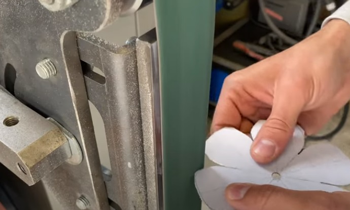 diy steel rose belt sand