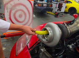 This 88mm Turbo Engine Chews, Spews Fruit at Target Like a Garbage Disposal