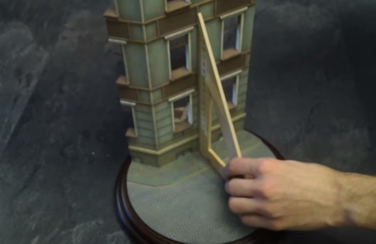 diy soviet diorama erect buildings