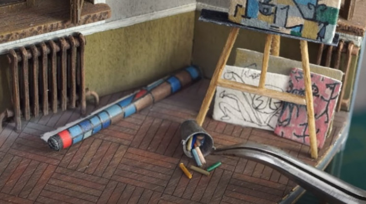diy soviet diorama artists studio