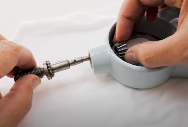 drill restore barrel to gear