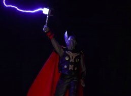 Engineer 3D Prints Thor's Hammer And Hits It With 400,000 Volts