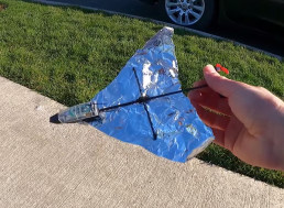 Watch How Far an Aluminum Foil Airplane Flies With a Motor