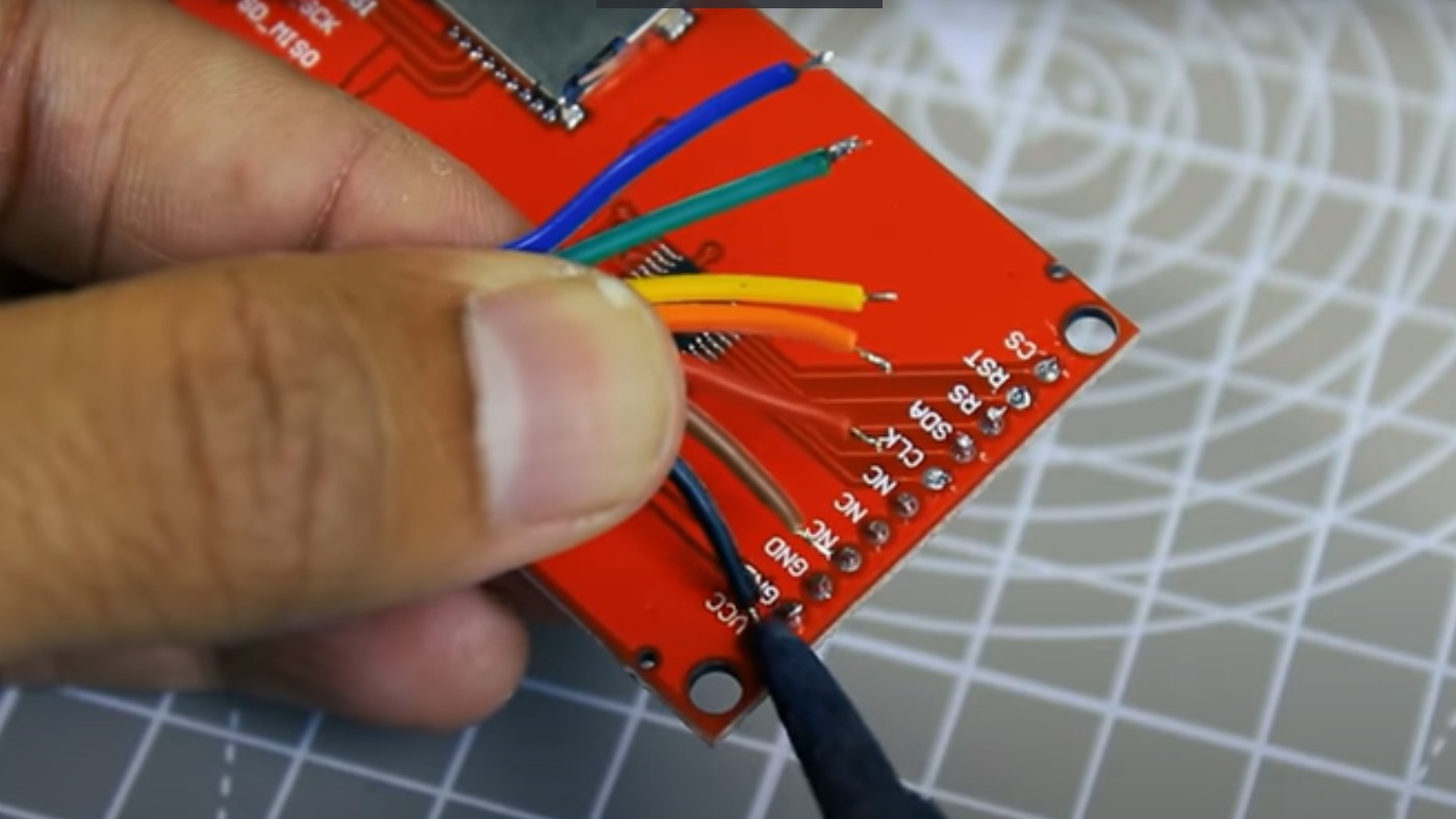 diy radar wire up lcd