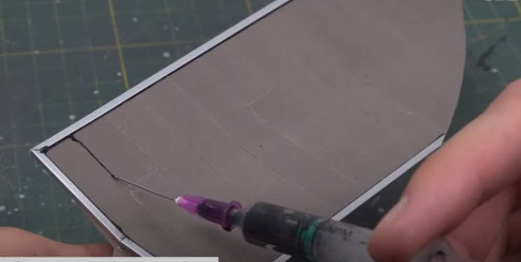 diy diorama roof bitumen