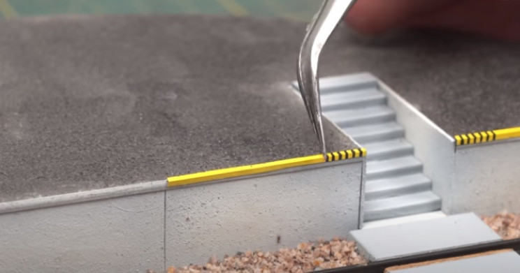 diy train diorama edge pieces