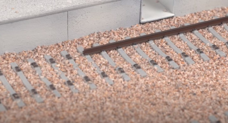 diy train diorama tracks