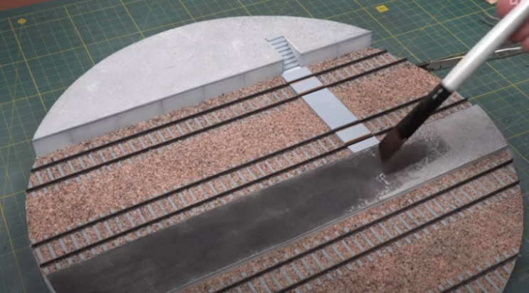 diy train diorama name plate