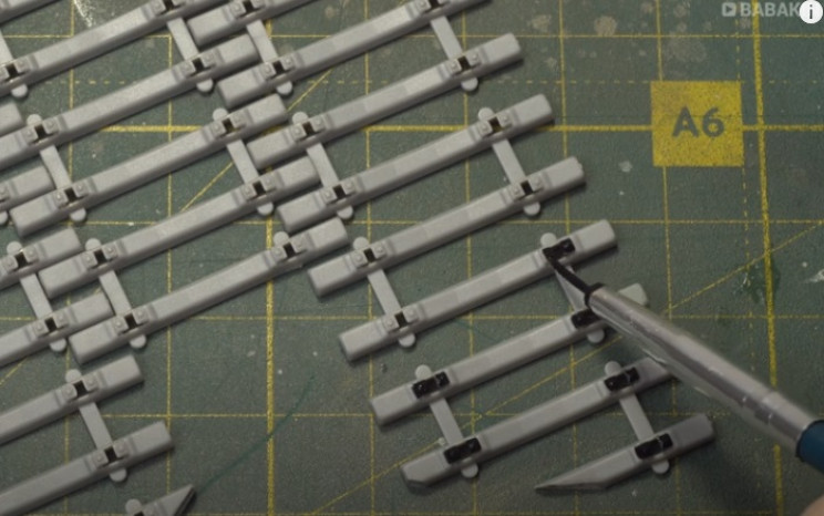 diy train diorama sleepers