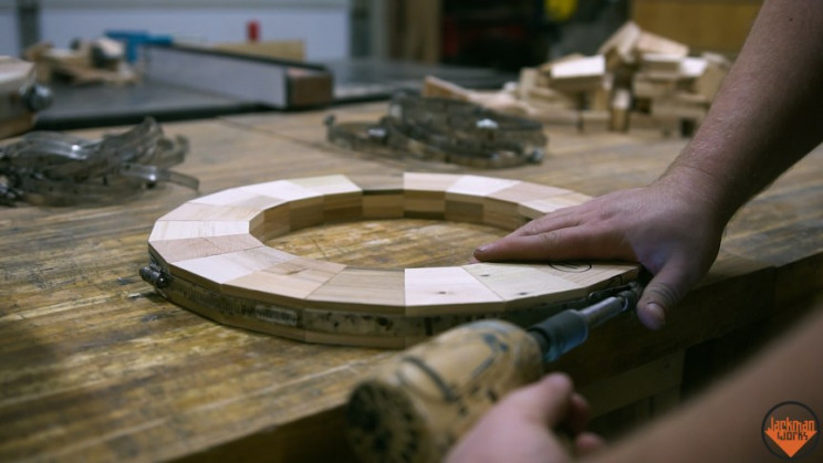 wooden vase rings