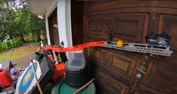 rube goldberg trick shot mid