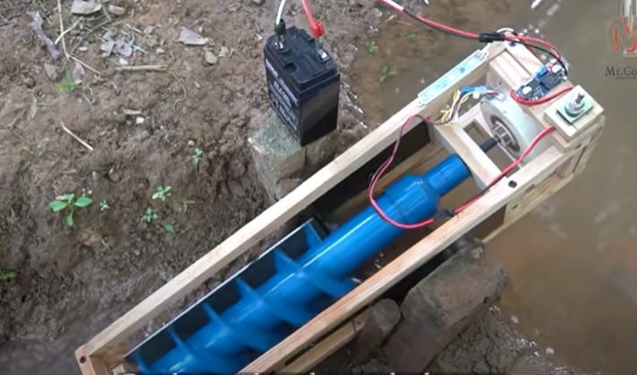 diy hydroelectric pump complete