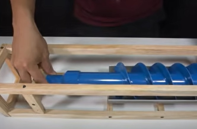diy hydro generator corkscrew