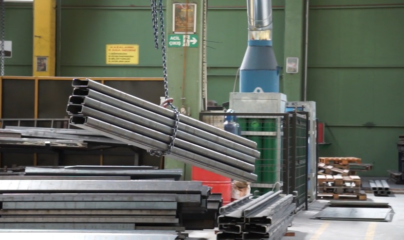 garbage truck steel bars