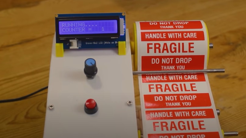 arduino label dispenser complete