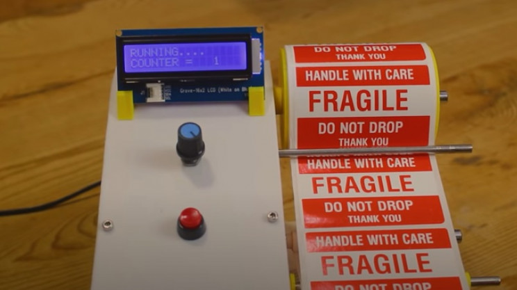 arduino label dispenser complete