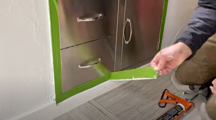 diy grill paint and caulk