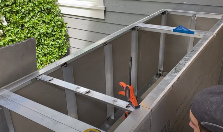 outdoor diy grill supports