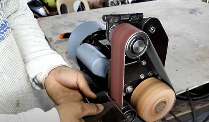diy belt sander complete