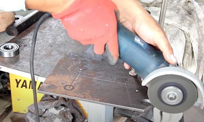 diy belt sander shape plate