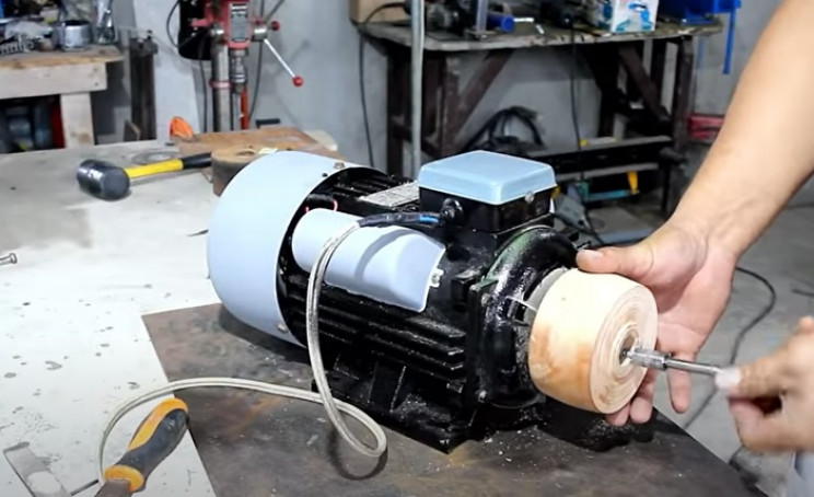 diy belt sander wooden block