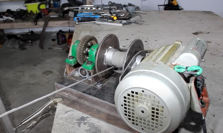 diy hoist wind cable