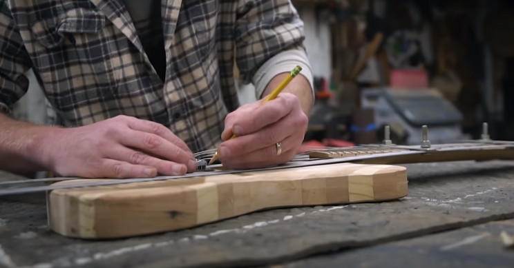 scrap wood guitar neck