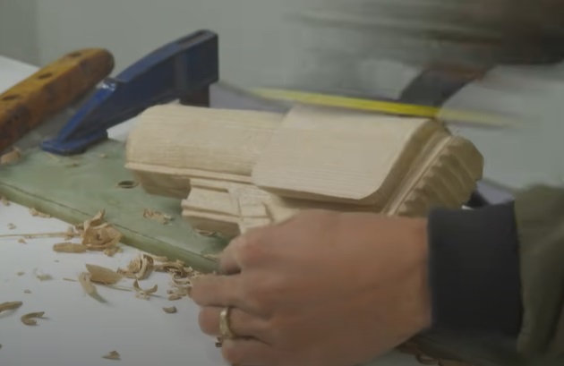 diy wooden sniper rifle sand stock