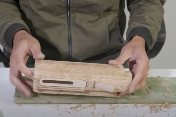 diy wooden sniper rifle scope carve