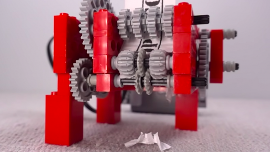 Using Lego as a Paper Shredder, Learn How to Build Your Own