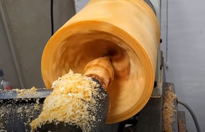 diy pine goblet carve cup