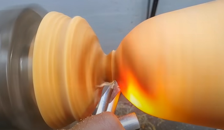 diy pine goblet neck