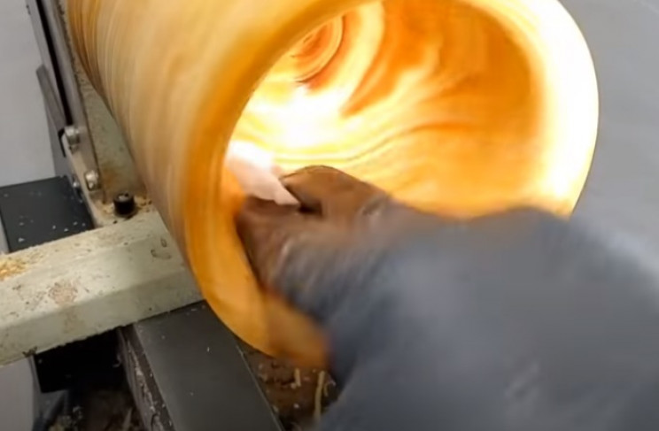 diy pine goblet clean inside