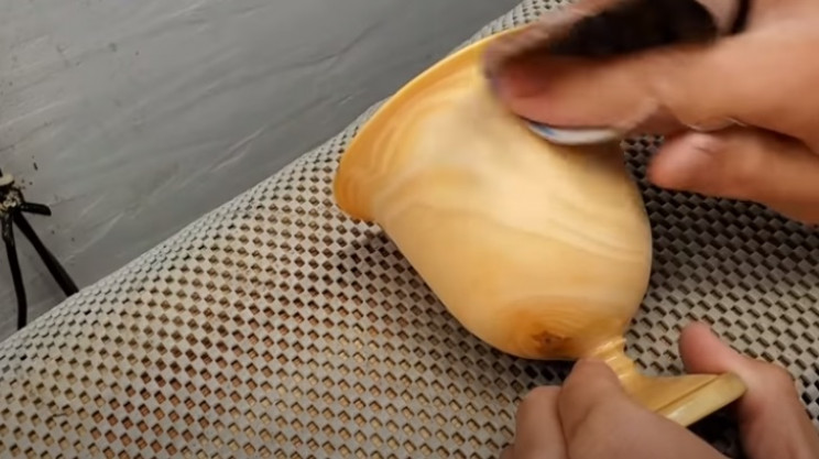 diy pine goblet sand