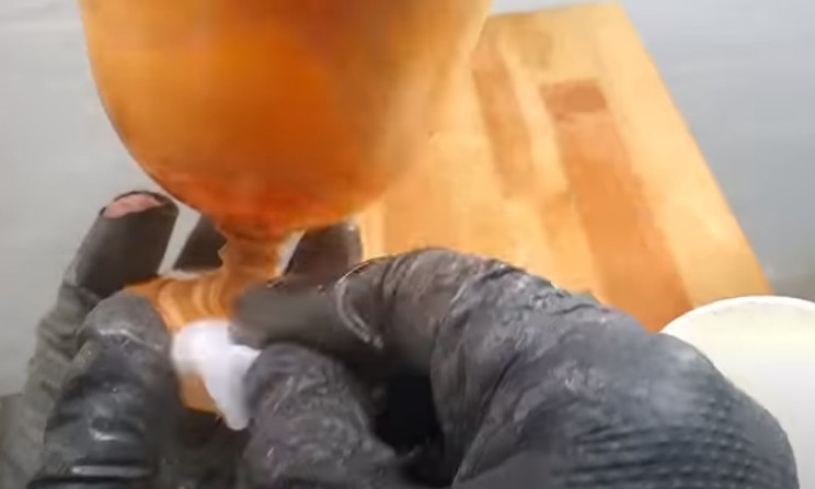 diy pine goblet varnish