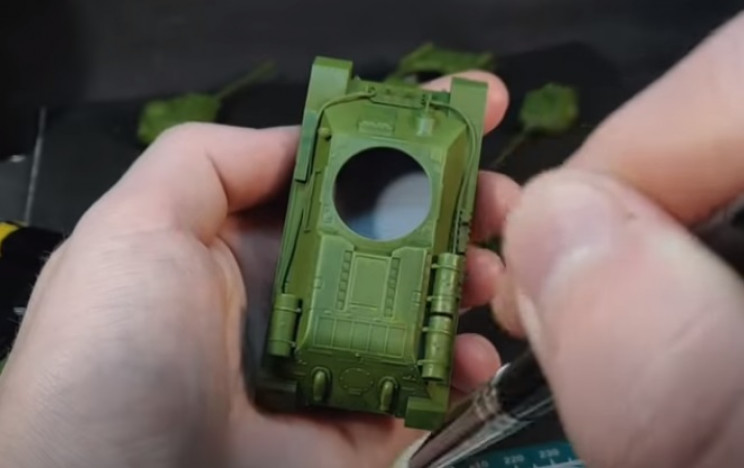 diy t-34 drybrush