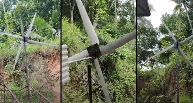 diy wind turbine test action