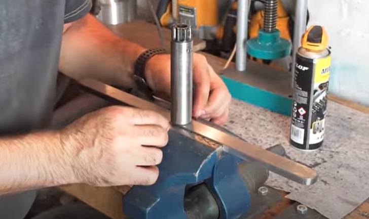 diy metal bender shaft to bar