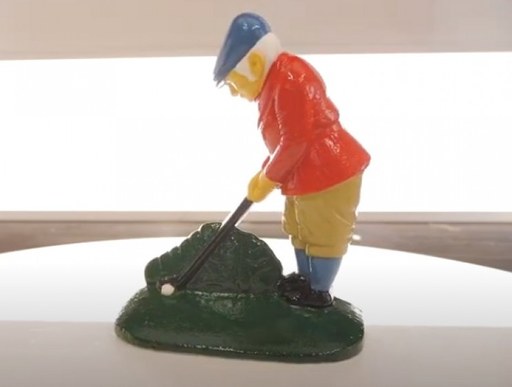 diy vintage golfer restore new paint