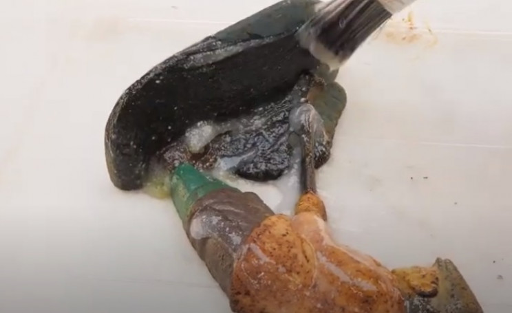 diy vintage golfer remove paint