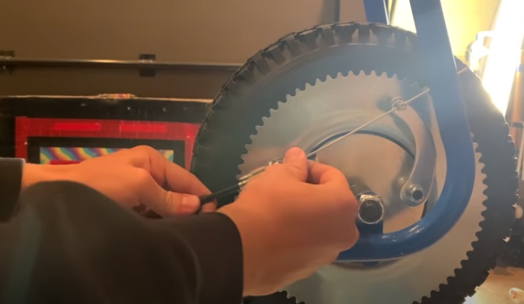 diy mini elec bike brakes