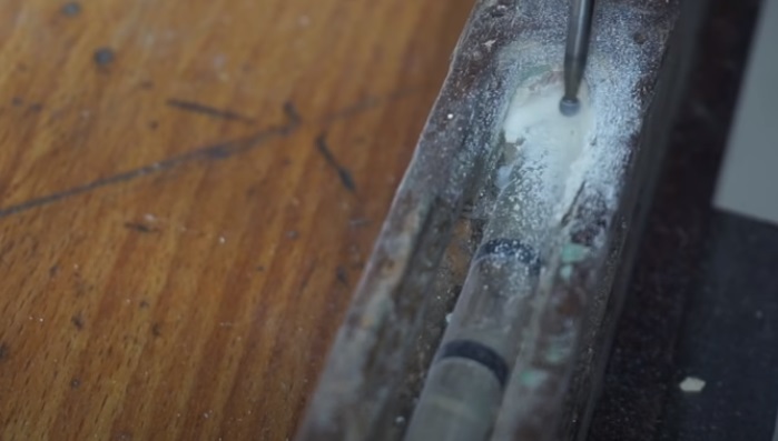 diy spirit level drill wood