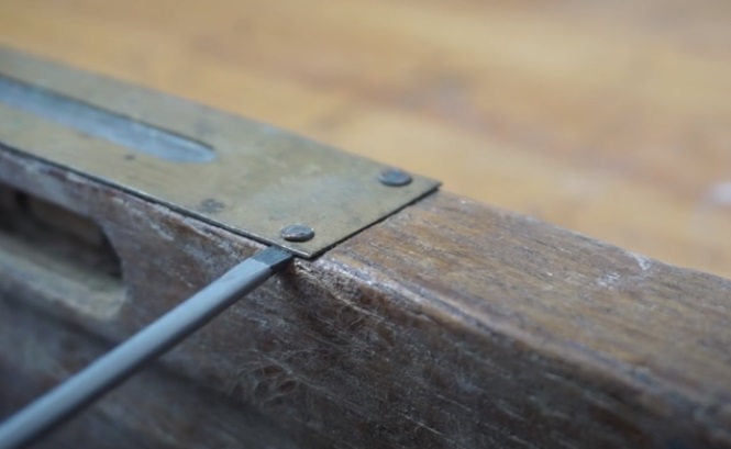 diy spirit level restore remove plates