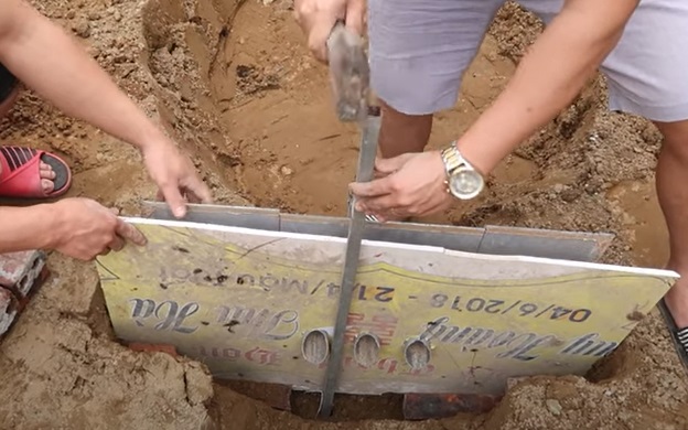 diy mini dam piles