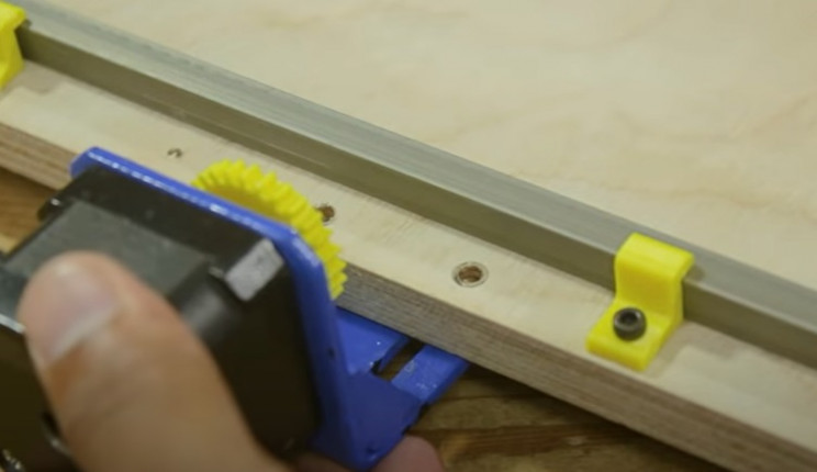 diy paper cutter mount stepper