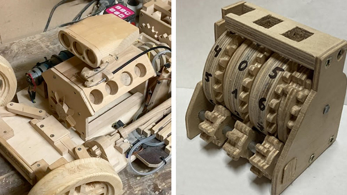 Student Builds Functioning Wooden Odometer for Model Car