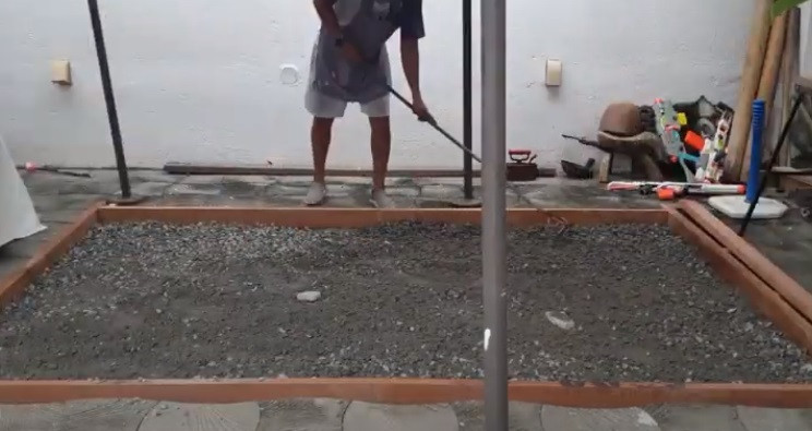 diy garden shed foundation
