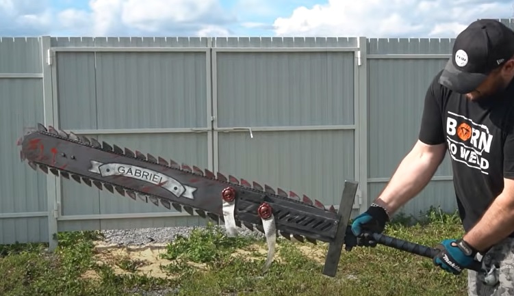 diy chainsword complete