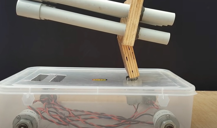diy rocket launcher glue rack